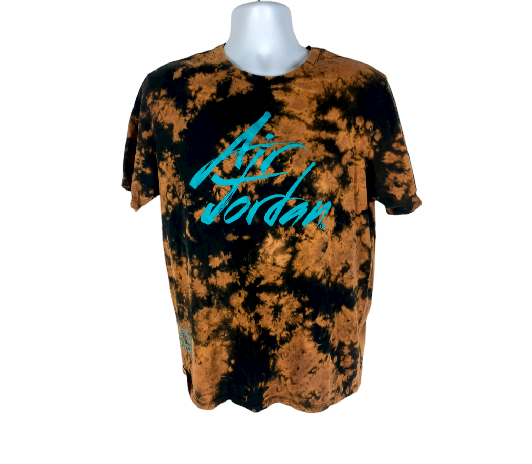 Basketball Bleach Dye T-Shirt - L