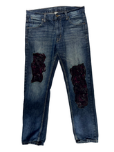 Load image into Gallery viewer, Patched Jeans Blue - 32 W x 34 L
