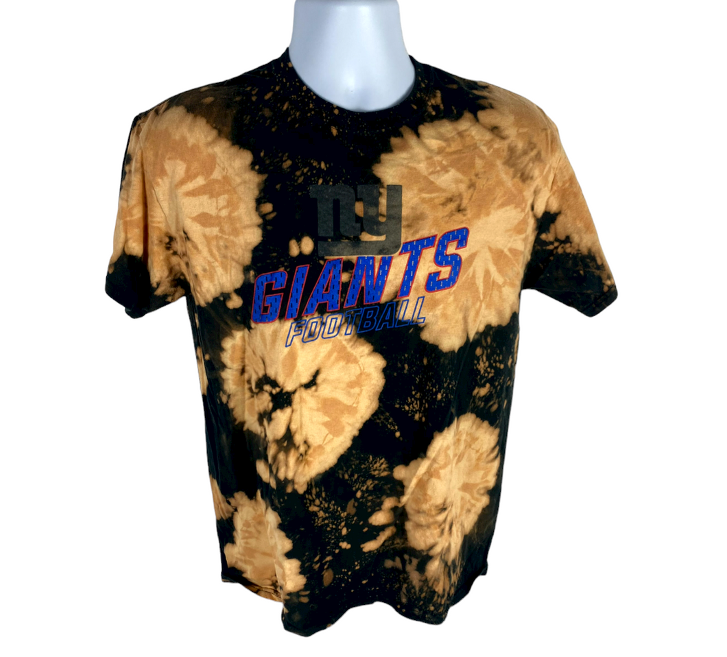 Football Bleach Dye T-Shirt - M