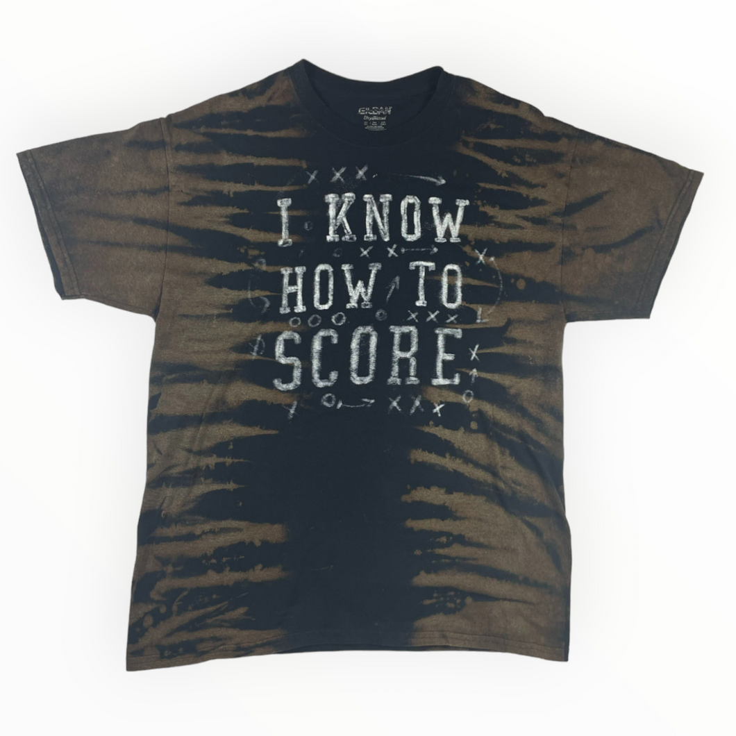 Score Bleach Dye T-Shirt - L