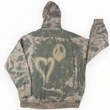 Load image into Gallery viewer, With Peace and Love Zip Up Bleach Dye - S
