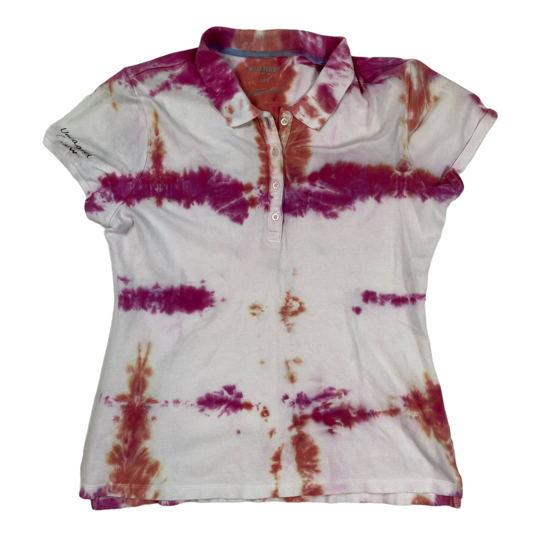 Shibori Tie Dye Polo - L