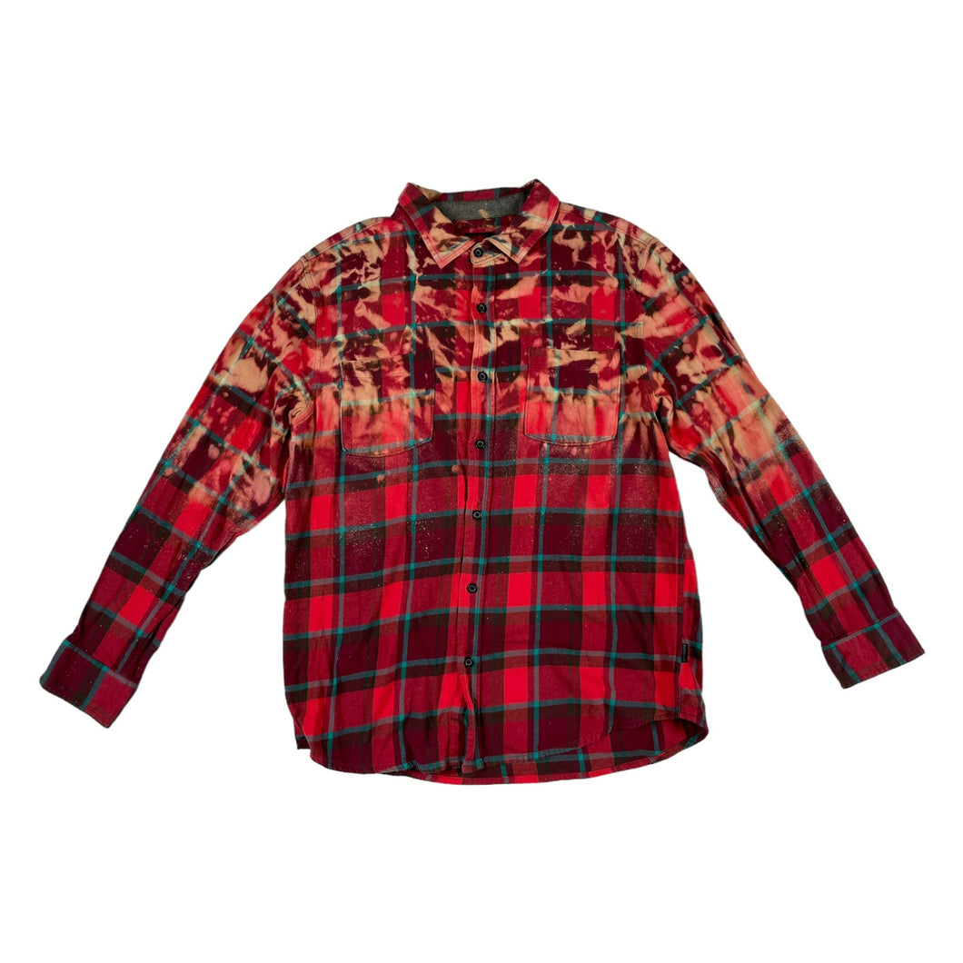 Fire On The Mountain Bleach Dye Flannel - XL