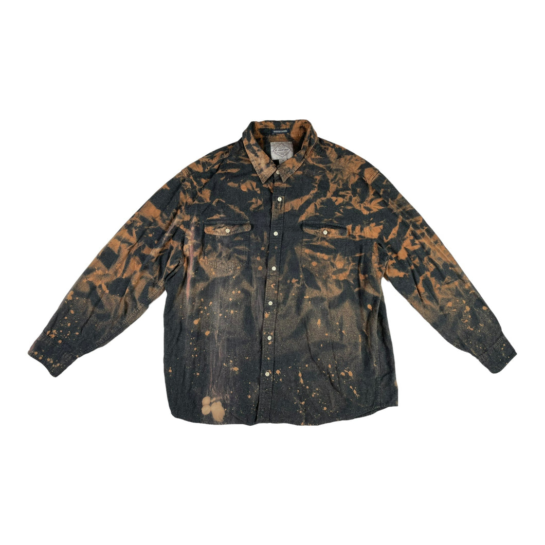 Mountain Mode Bleach Dye Flannel - 2XL