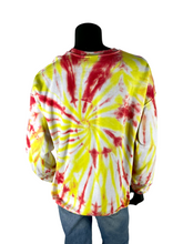 Load image into Gallery viewer, Red &amp; Yellow Spiral Crewneck - 2XL
