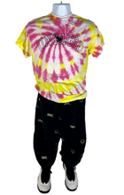 Load image into Gallery viewer, Uncaged Pink &amp; Yellow Spiral T-Shirt - M
