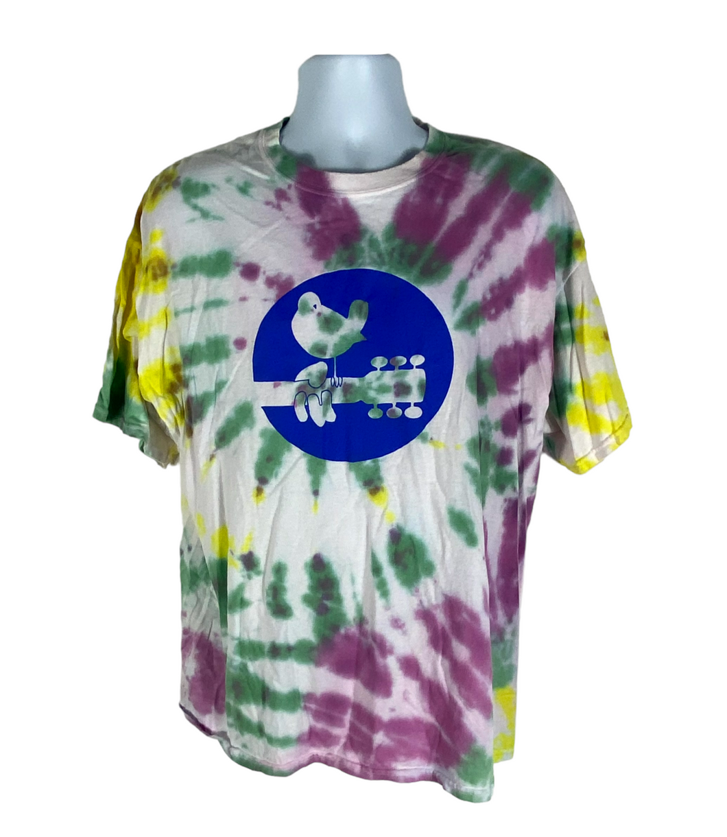 Woodstock Spiral Tie Dye T-Shirt - XL