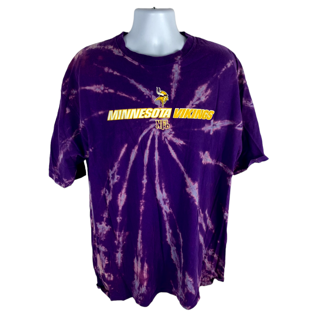 Football Bleach Dye T-Shirt - 3XL
