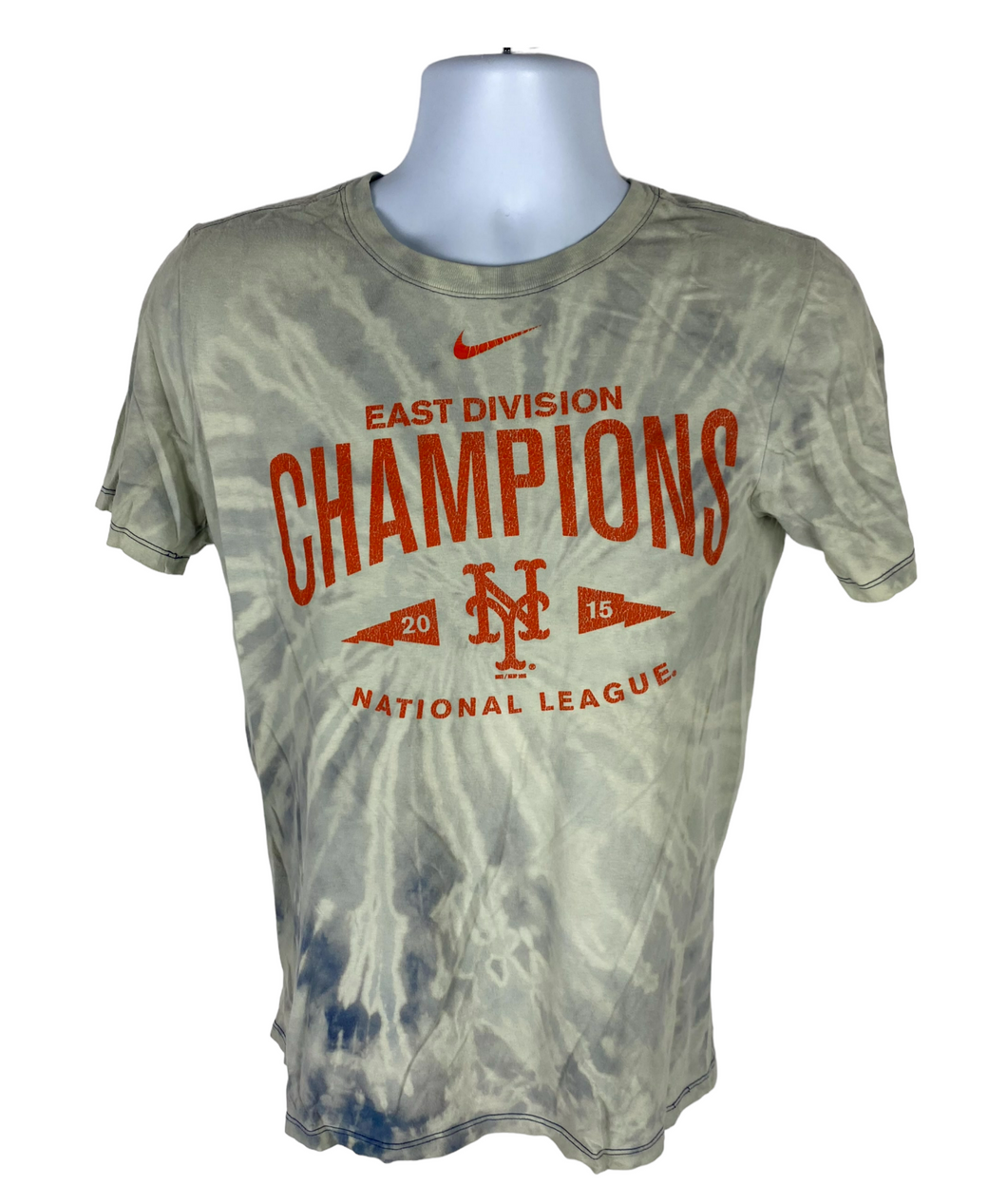 Baseball Bleach Dye T-Shirt - S