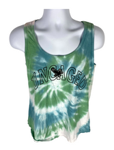 Load image into Gallery viewer, Uncaged Blue &amp; Green Women&#39;s Spiral Tank Top - L
