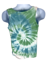 Load image into Gallery viewer, Uncaged Blue &amp; Green Women&#39;s Spiral Tank Top - L
