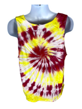 Load image into Gallery viewer, Uncaged Red &amp; Yellow Spiral Tank Top - XL
