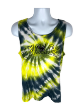 Load image into Gallery viewer, Uncaged Black &amp; Yellow Spiral Tank Top - M
