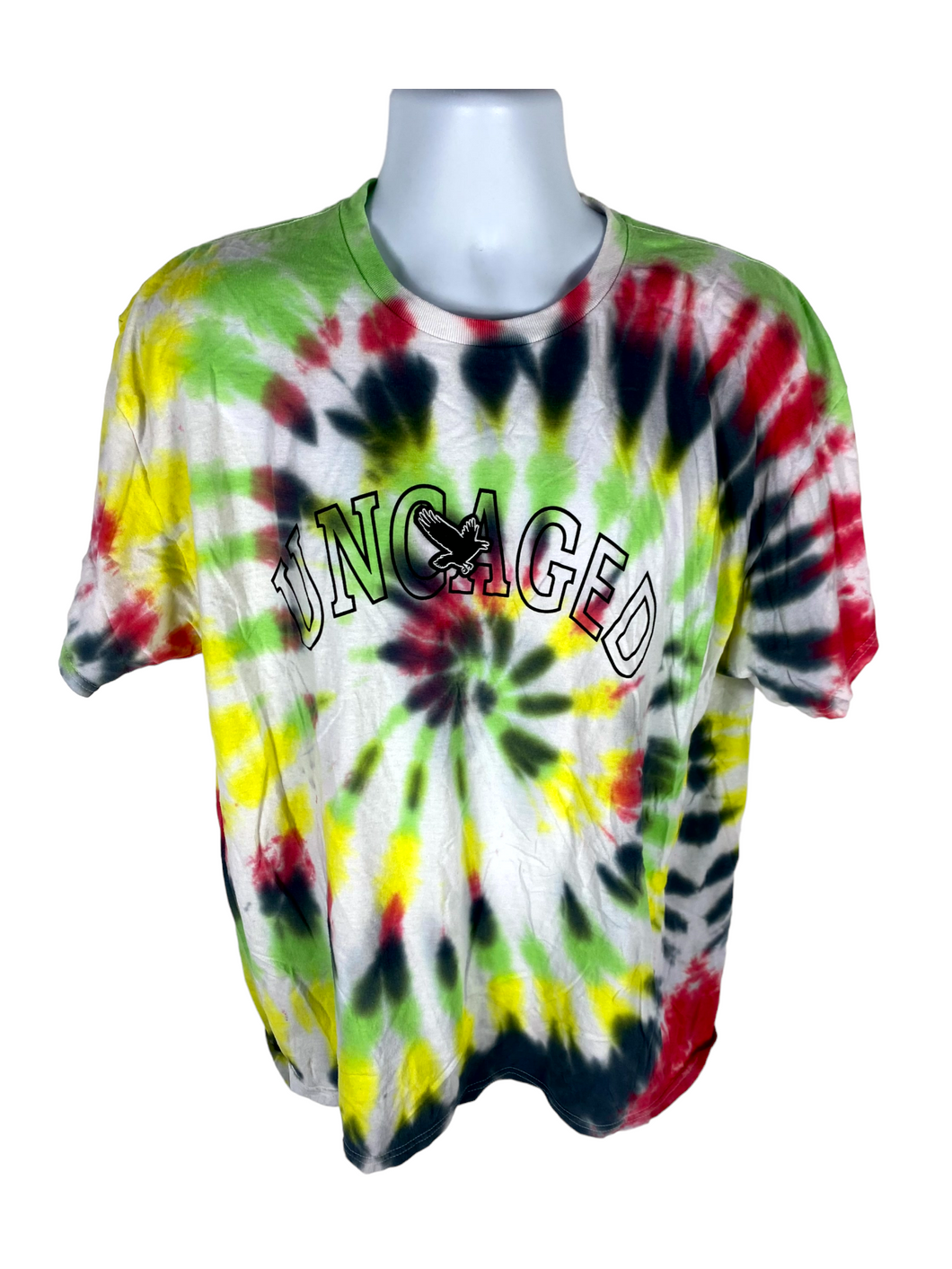 Uncaged Rasta Spiral T-Shirt - XL