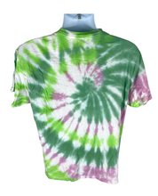 Load image into Gallery viewer, Uncaged Green &amp; Pink Spiral T-Shirt - L
