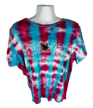 Load image into Gallery viewer, Uncaged Blue &amp; Red Striped Women&#39;s  T-Shirt - XL
