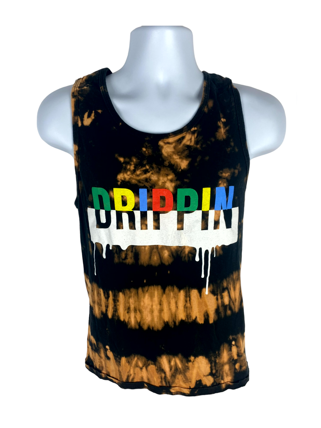 Drippin Stripped Tank Top - S