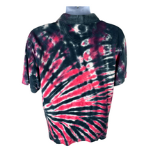 Load image into Gallery viewer, Pink &amp; Black Side Spiral Polo - L
