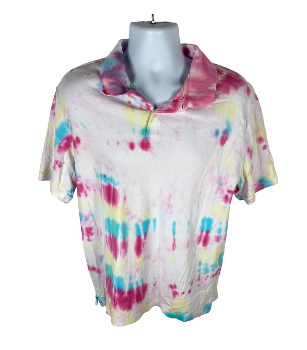 Disco Party Tie-Dye Polo - XL