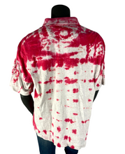 Load image into Gallery viewer, Red &amp; White Spotted Polo - L
