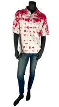 Load image into Gallery viewer, Red &amp; White Spotted Polo - L
