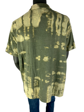 Load image into Gallery viewer, Breathe Green Bleach Dyed Polo - XL
