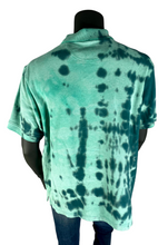 Load image into Gallery viewer, Green Spotted Tie Dye Polo - XL

