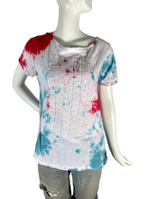 Load image into Gallery viewer, American Flag Spot Dyed T-Shirt- L
