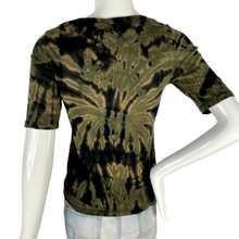Load image into Gallery viewer, Black Spider Dye Uncaged T-Shirt- S
