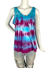 Load image into Gallery viewer, Blue &amp; Red Striped Tank Top- L
