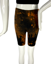 Load image into Gallery viewer, Black &amp; Orange Womens Shorts- S/M
