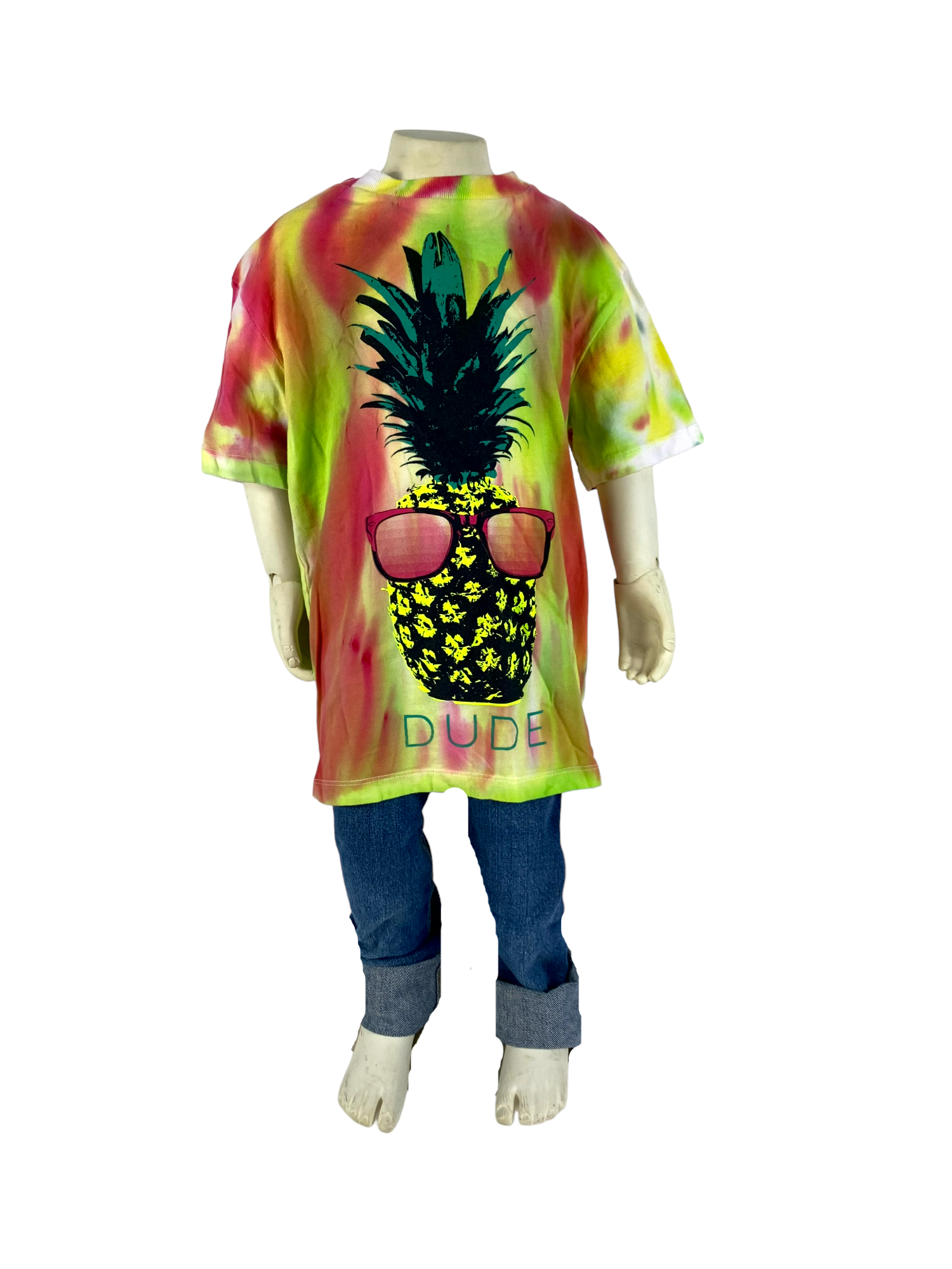 Pineapple Tie Dye T Shirt