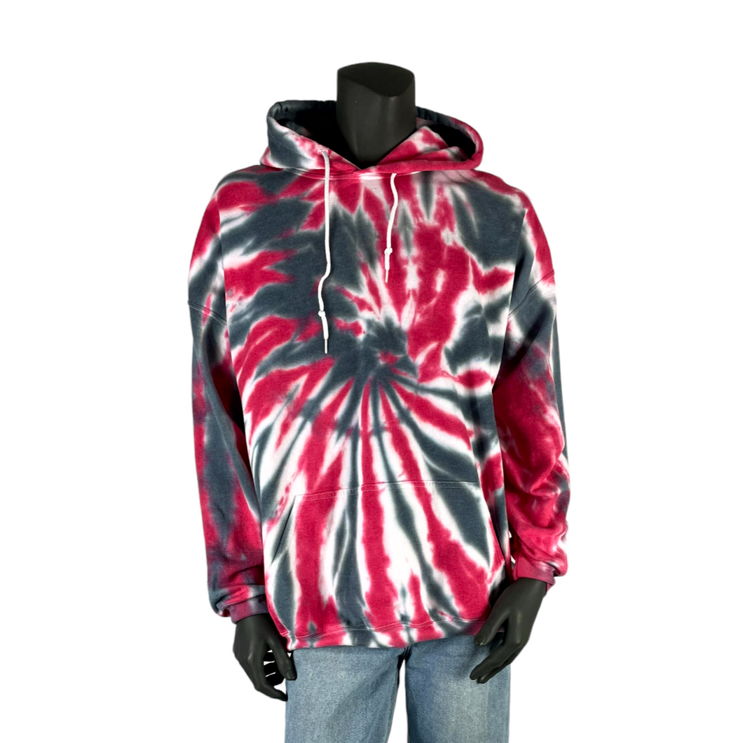 Red, Black & White Spiral Sweatshirt - 2XL