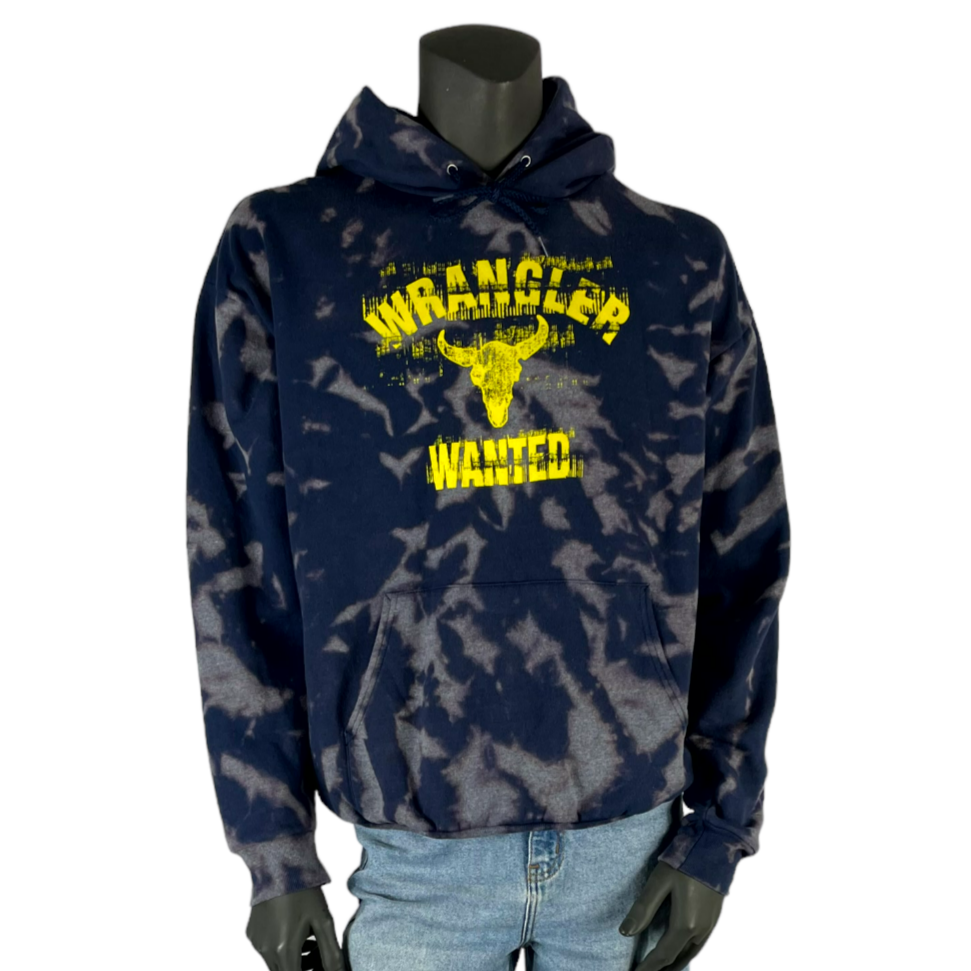Bleach Dye Wrangler Sweatshirt - L