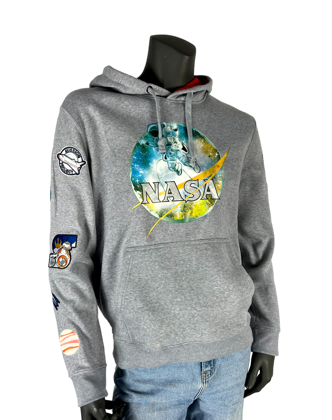 Space Patched Sweatshirt - M