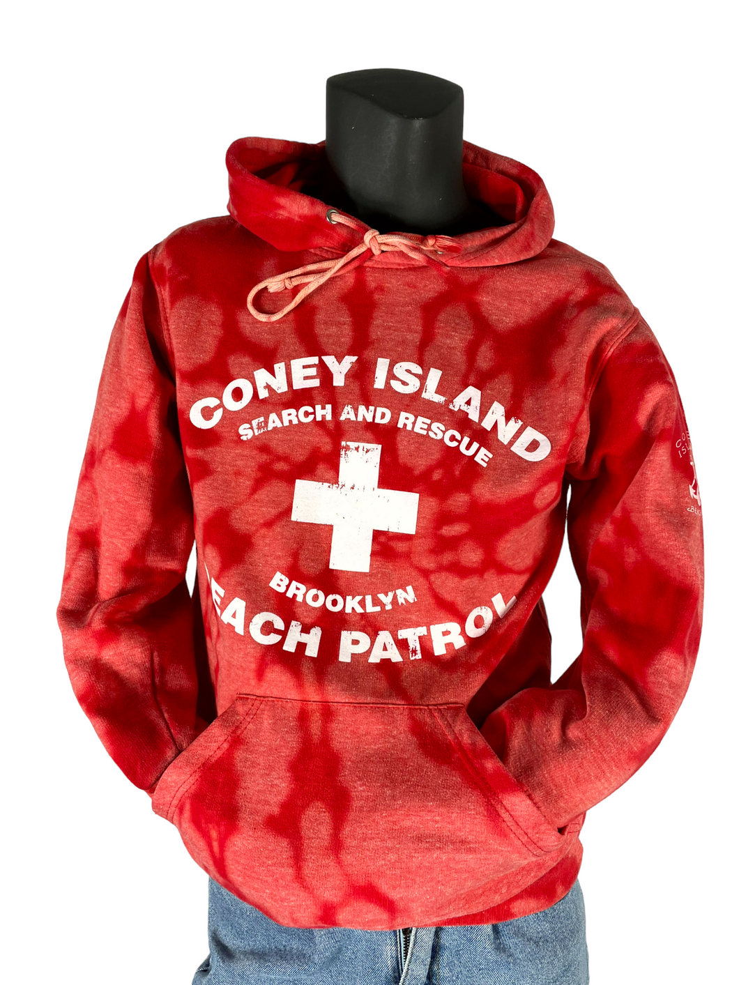 Bleach Dye Coney Island Sweatshirt - S