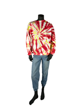 Load image into Gallery viewer, Red &amp; Yellow Spiral Crewneck - 2XL
