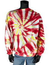 Load image into Gallery viewer, Red &amp; Yellow Spiral Crewneck - 2XL
