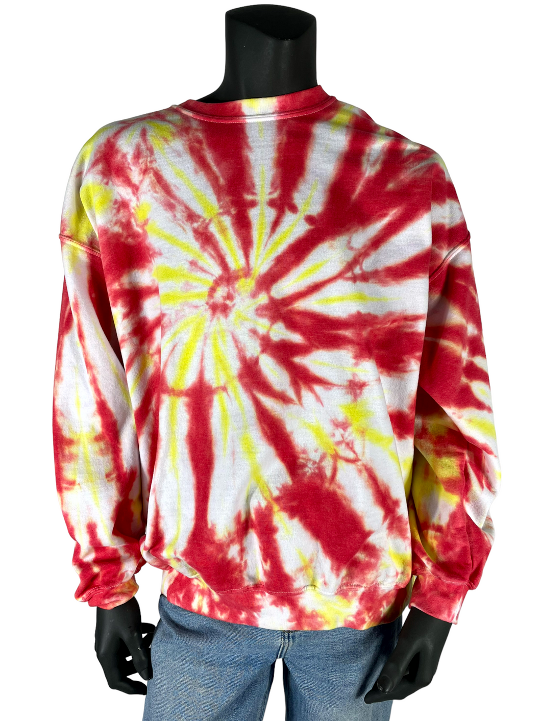 Red & Yellow Spiral Crewneck - 2XL