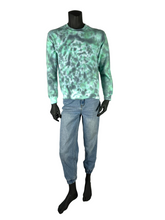 Load image into Gallery viewer, Mint &amp; Black Crumple Crewneck - S
