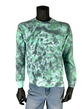 Load image into Gallery viewer, Mint &amp; Black Crumple Crewneck - S
