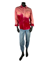 Load image into Gallery viewer, Red Dip Dye Flannel - L
