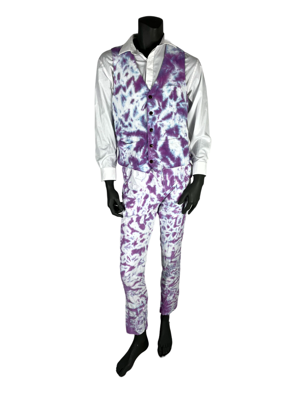 Mens 2 Piece Linen Tie Dye Suit - XL (44/38)