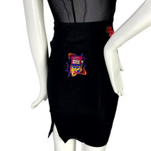 Load image into Gallery viewer, Patched Casino Pencil Skirt - M
