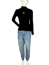 Load image into Gallery viewer, Long Sleeve Patched Turtle Neck - S
