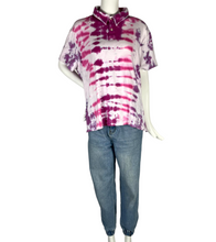 Load image into Gallery viewer, Striped Tie Dye Polo - XL
