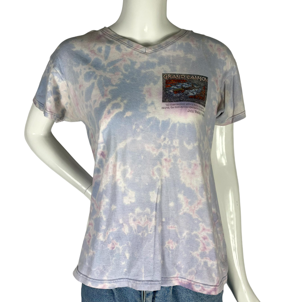 Bleach Dye Grand Canyon Rocks Tee - S